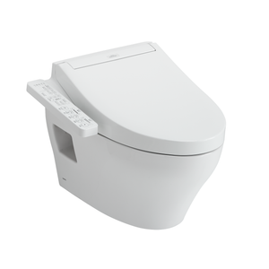 Alternate Image for TOTO WASHLET+ EP Wall-Hung Elongated Toilet and WASHLET C2 Bidet Seat and DuoFit In-Wall 0.9 and 1.28 GPF Dual-Flush Tank System, Matte Silver, Vitreous China|Plastic, CWT4283074CMFG#MS