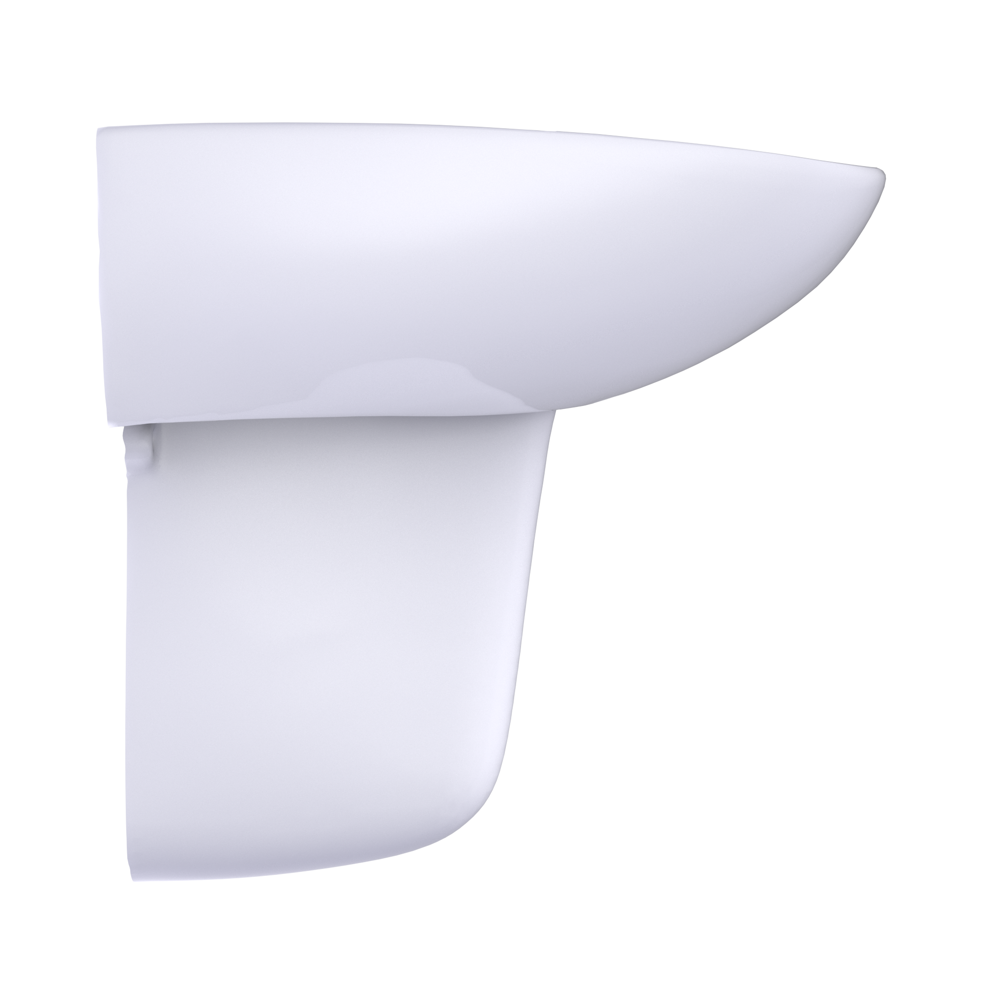 TOTO Prominence Oval Wall-Mount Bathroom Sink with CeFiONtect and Shroud for Single Hole Faucets, Cotton White, Vitreous China, LHT242G#01