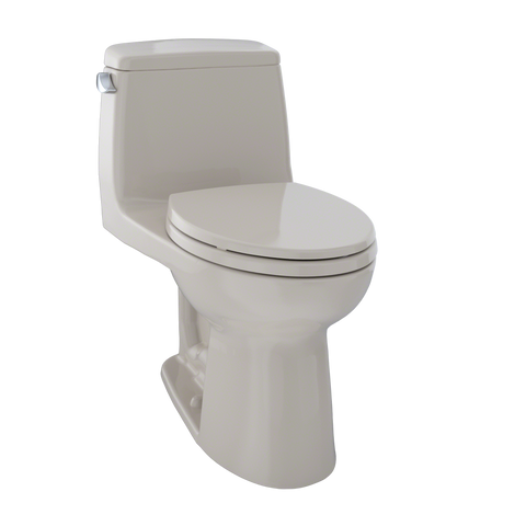 TOTO UltraMax One-Piece Elongated 1.6 GPF Toilet, Bone, Vitreous China, MS854114S#03