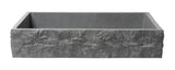 Alternative View of ALFI brand 24" x 15.6" Rectangle Above Mount Concrete Bathroom Sink, Gray Matte, No Faucet Hole, ABCO24R