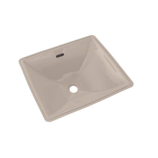 TOTO Legato Rectangular Undermount Bathroom Sink with CEFIONTECT, Bone, Vitreous China, LT624G#03