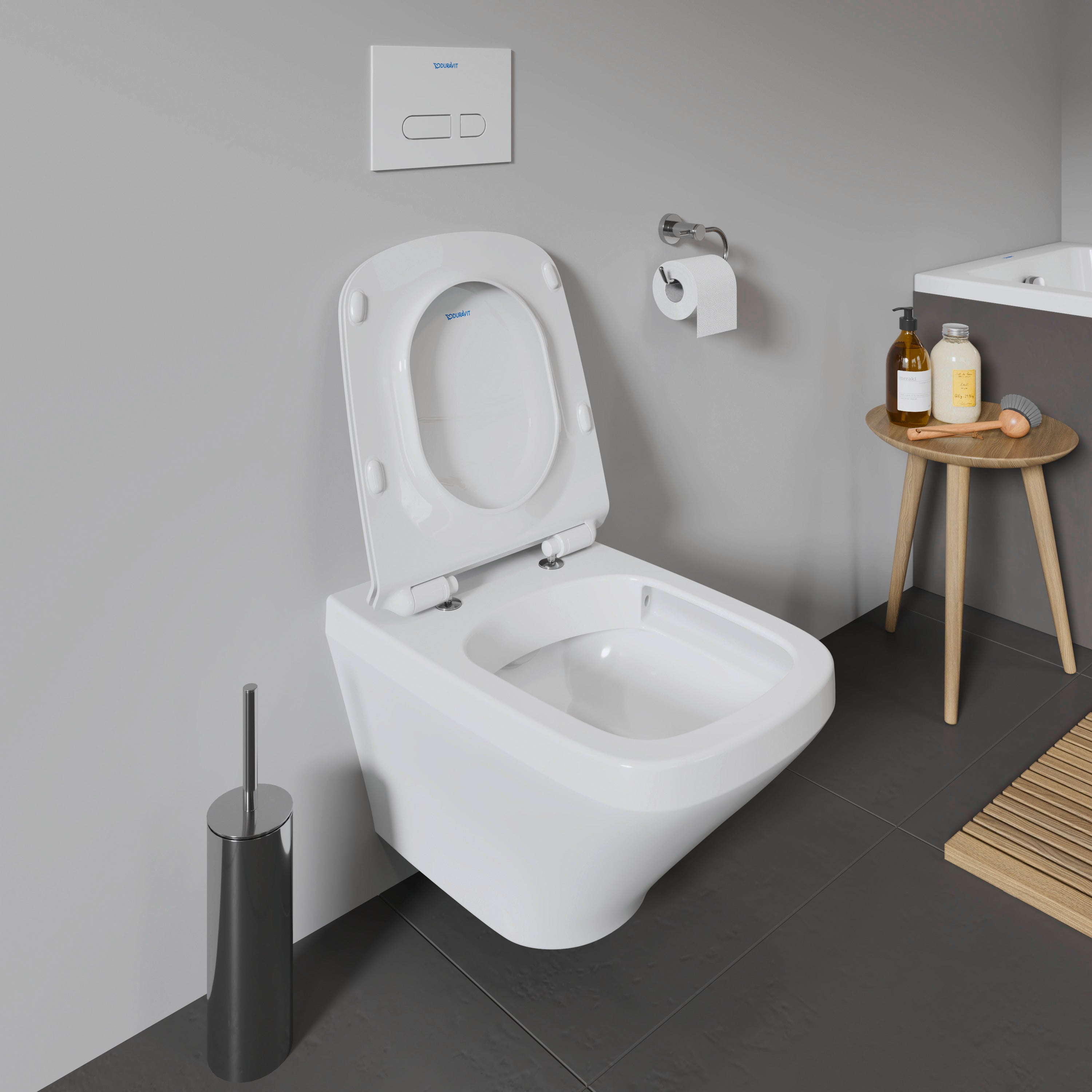 DuraStyle Round Slow Close Toilet Seat in White