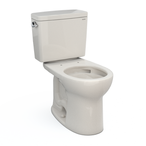 Alternate Image for TOTO Drake Two-Piece Round 1.6 GPF Universal Height TORNADO FLUSH Toilet with CEFIONTECT, Sedona Beige, Vitreous China, CST775CSFG#12