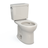 TOTO Drake Two-Piece Round 1.6 GPF Universal Height TORNADO FLUSH Toilet with CEFIONTECT, Sedona Beige, Vitreous China, CST775CSFG#12