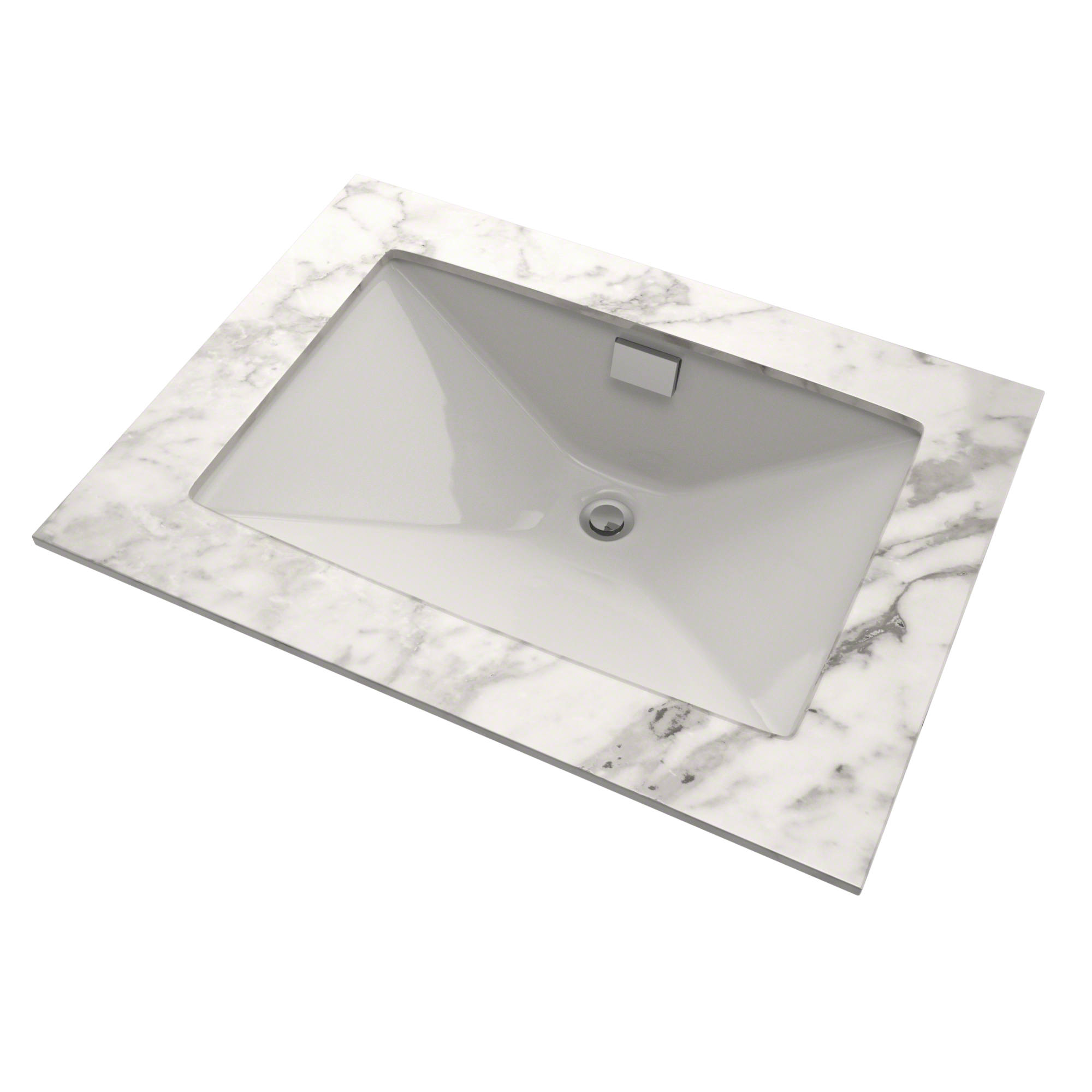TOTO Lloyd Rectangular Undermount Bathroom Sink, Colonial White, Vitreous China, LT931#11