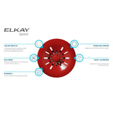 Elkay Quartz Perfect Drain 3-1/2" Removable Polymer Basket Strainer and Rubber Stopper White, LKPDQSWH