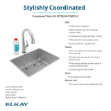 Elkay Crosstown 26" Undermount Stainless Steel Kitchen Sink Kit with Faucet, Single Bowl 18 Gauge, ECTRU24179RTFLC