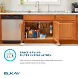 Elkay Avado 1.5 GPM Lever Handle Gooseneck Spout Brass ADA Kitchen Faucet, Lustrous Steel, LKAV71FLS