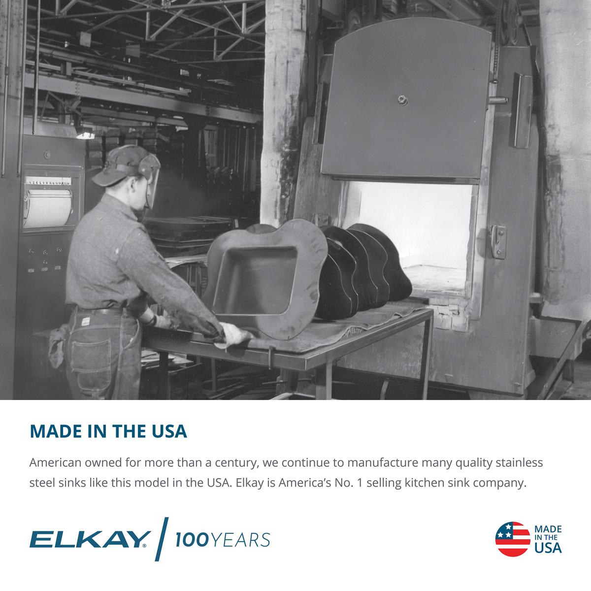 Elkay Celebrity 25" Drop In/Topmount Stainless Steel ADA Kitchen Sink, Brushed Satin, 1 Faucet Hole, GECR2521L1
