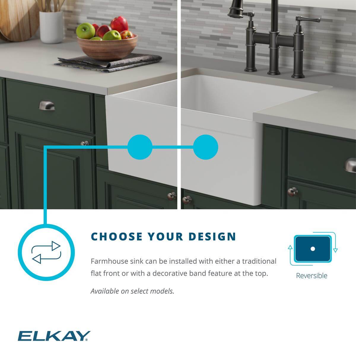 Elkay 24" Fireclay Farmhouse Sink Kit with Faucet, Single Bowl White, SWUF2520WHFLC