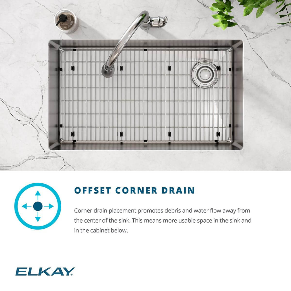 Elkay Crosstown 36" Stainless Steel Farmhouse Sink with Faucet, Single Bowl Polished Satin, 18 Gauge, ECTRUF30179RFBC