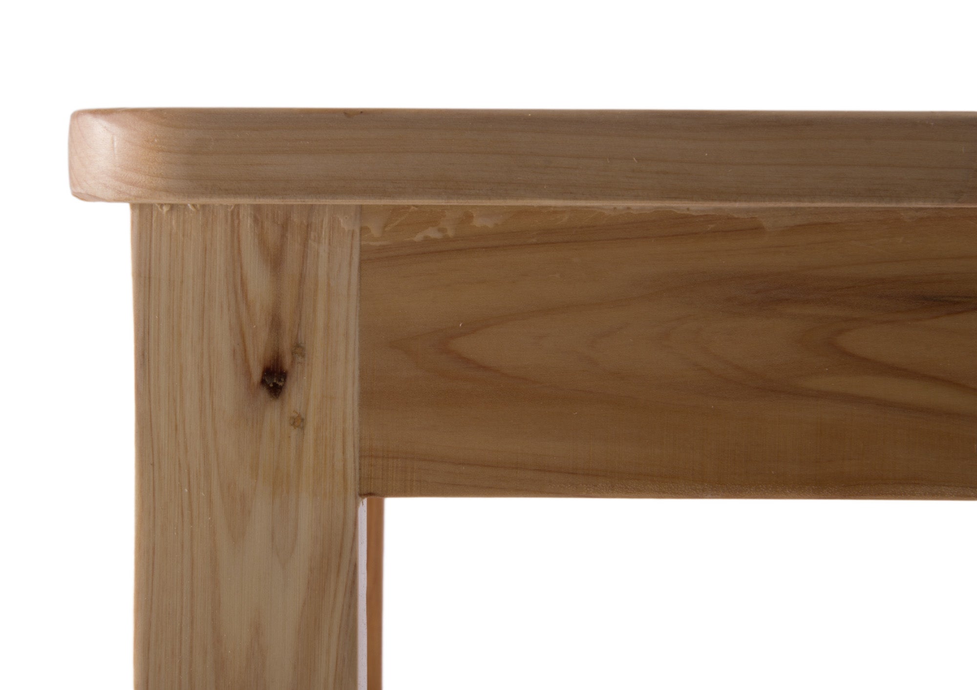 ALFI brand AB4407 10"x10" Square Wooden Bench/Stool Multi-Purpose Accessory, Cedar Wood, Natural Wood