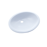 TOTO 17" x 14" Oval Undermount Bathroom Sink, Cotton White, Vitreous China, LT569#01