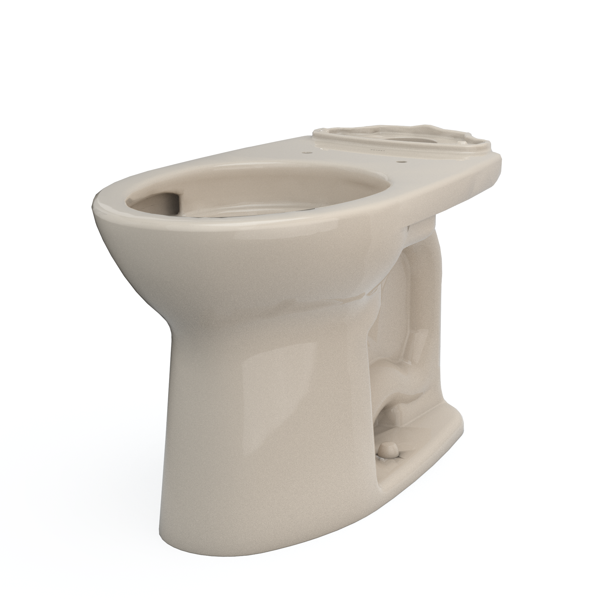 TOTO Drake Elongated Universal Height TORNADO FLUSH Toilet Bowl with CEFIONTECT, Bone, Vitreous China, C776CEFG#03