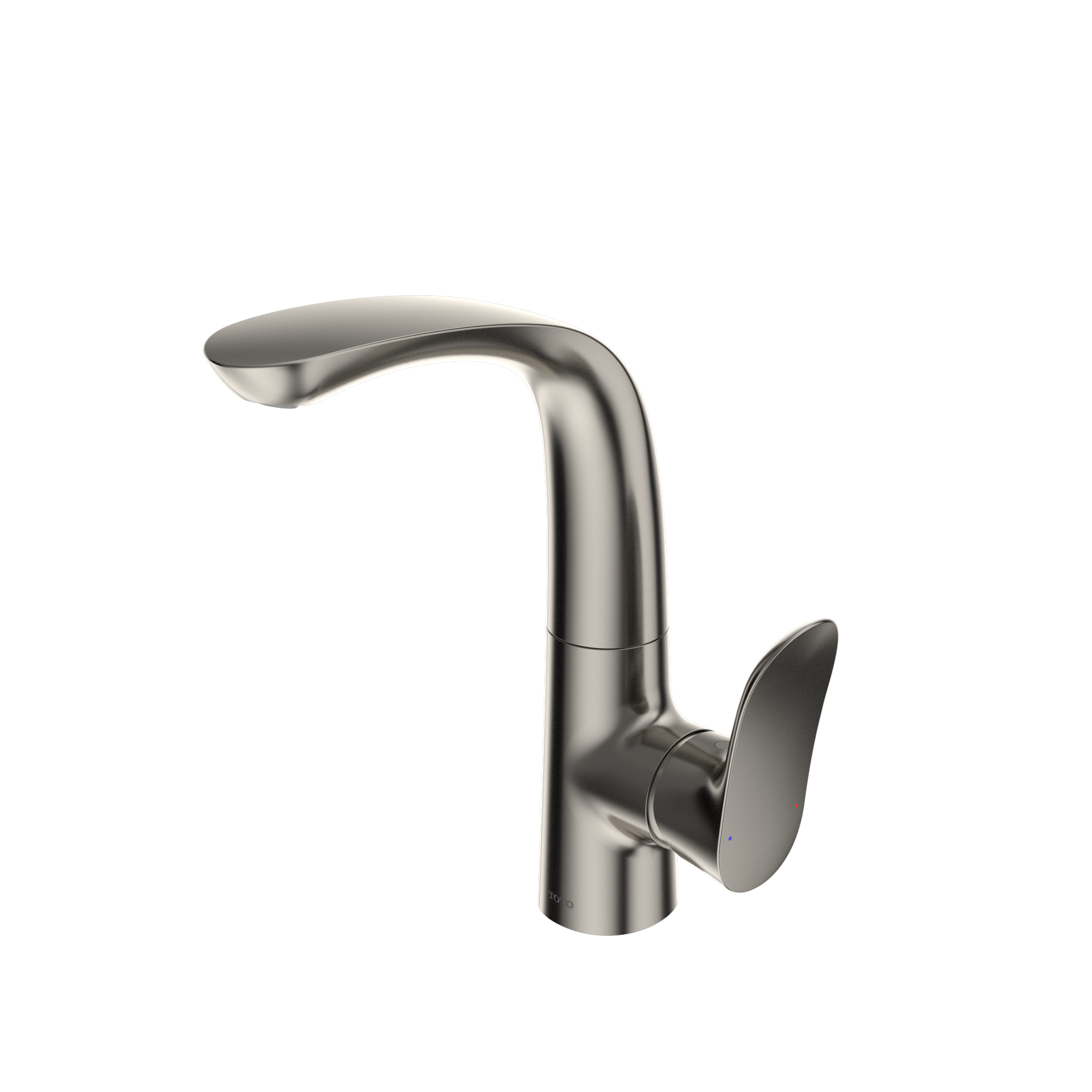 TOTO GO 1.2 GPM Single Side-Handle Bathroom Sink Faucet with COMFORT GLIDE Technology and Drain Assembly, Polished Nickel, Brass, TLG01309U#PN