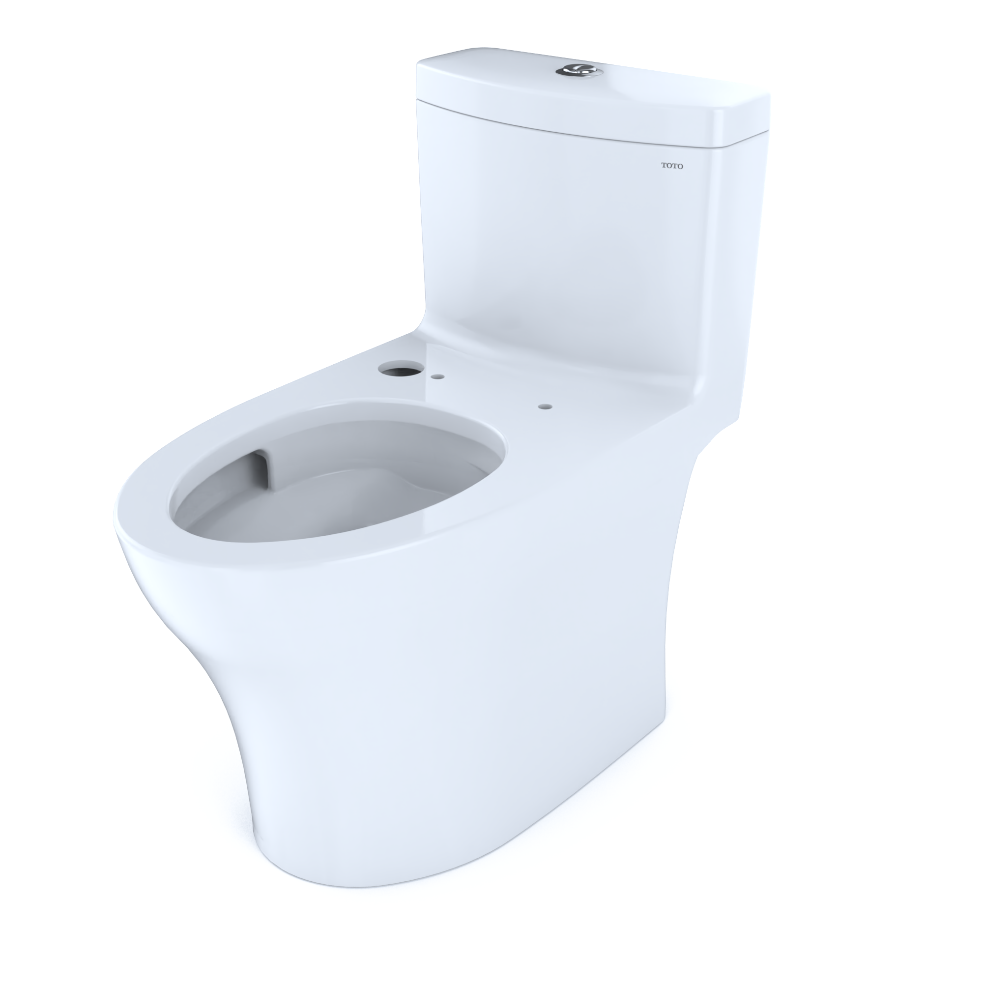 TOTO Aquia IV One-Piece Elongated Dual Flush 1.28 and 0.9 GPF WASHLET+ and Auto Flush Ready Toilet with CEFIONTECT, Cotton White, Vitreous China, CST646CEMFGNAT40#01
