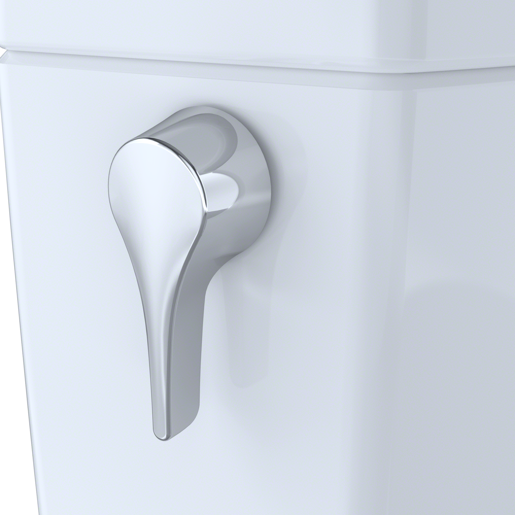 TOTO Drake II 1G Two-Piece Elongated 1.0 GPF Universal Height Toilet with CEFIONTECT and Right-Hand Trip Lever, Cotton White, Vitreous China, CST454CUFRG#01