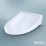 TOTO WASHLET K300 Electronic Bidet Toilet Seat with Instantaneous Water Heating, PREMIST and EWATER+ Wand Cleaning, Elongated, Cotton White, Plastic, SW3036R#01