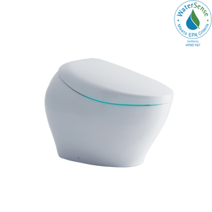 Alternate Image for TOTO NEOREST NX2 Dual Flush 1.0 or 0.8 GPF Toilet with Integrated Bidet Seat and EWATER+ and ACTILIGHT, Cotton White, Vitreous China|Plastic, MS903CUMFX#01