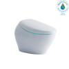 TOTO NEOREST NX2 Dual Flush 1.0 or 0.8 GPF Toilet with Integrated Bidet Seat and EWATER+ and ACTILIGHT, Cotton White, Vitreous China|Plastic, MS903CUMFX#01