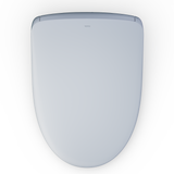 TOTO S7 WASHLET+ Electronic Bidet Toilet Seat with EWATER+ Bowl and Wand Cleaning and Contemporary Lid, Elongated, Cotton White, Plastic, SW4726AT40#01