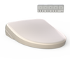 TOTO S7 WASHLET Electronic Bidet Toilet Seat with EWATER+ Bowl and Wand Cleaning, Contemporary Lid, Elongated, Sedona Beige, Plastic, SW4726#12