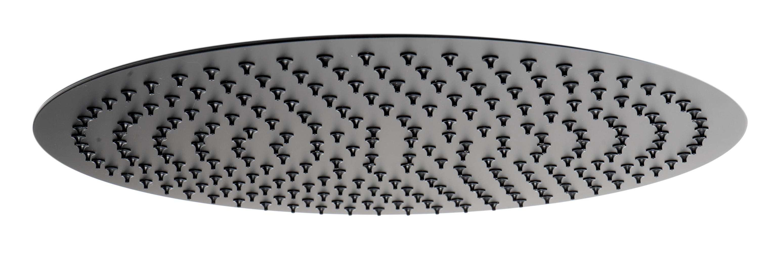 ALFI brand RAIN16R-BM Matte Black Stainless Steel 16" Round Ultra-Thin Rain Shower Head, Black Matte