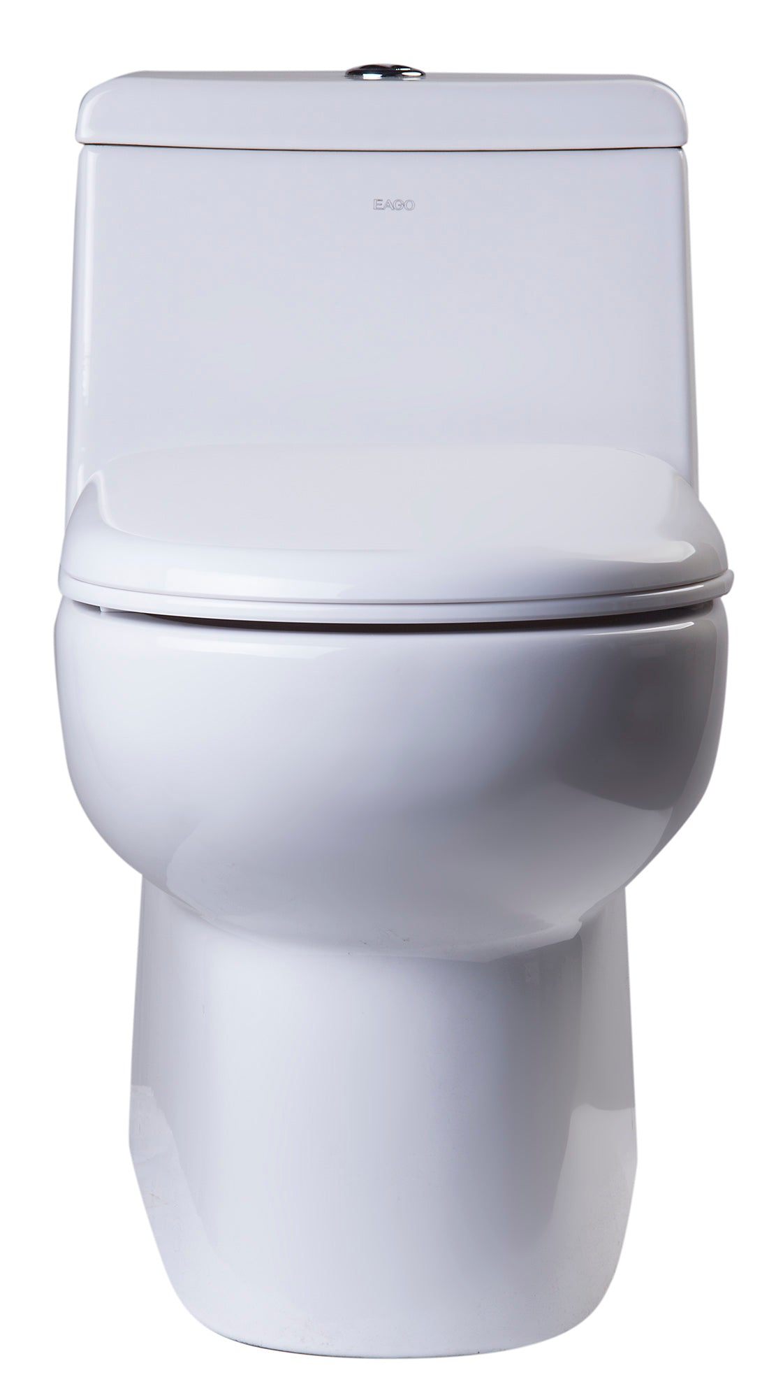 EAGO Porcelain, White, TB351 Dual Flush One Piece Eco-Friendly High-Efficiency Low Flush Ceramic Toilet