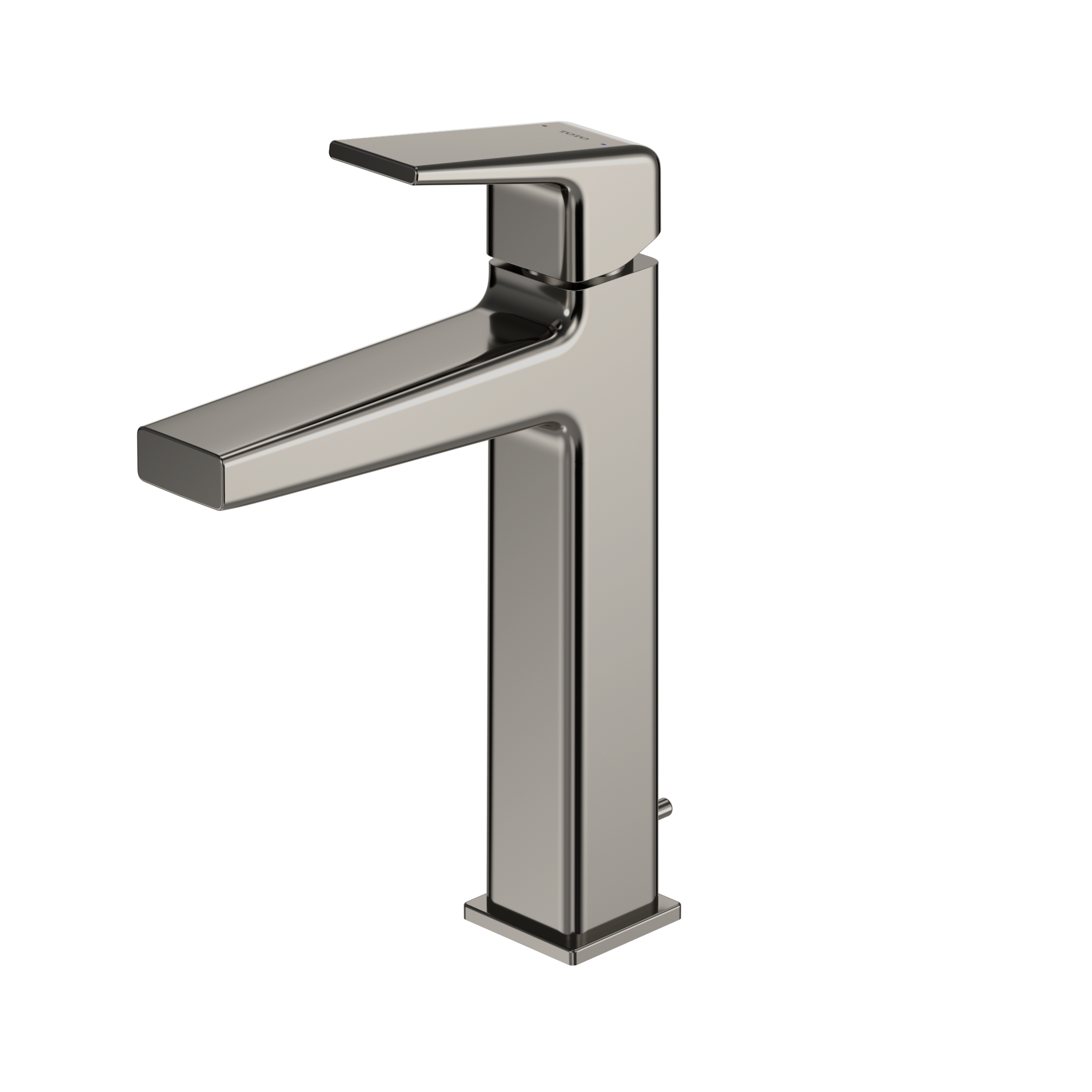 TOTO GB 1.2 GPM Single Handle Semi-Vessel Bathroom Sink Faucet with COMFORT GLIDE Technology, Polished Nickel, Brass, TLG10303U#PN