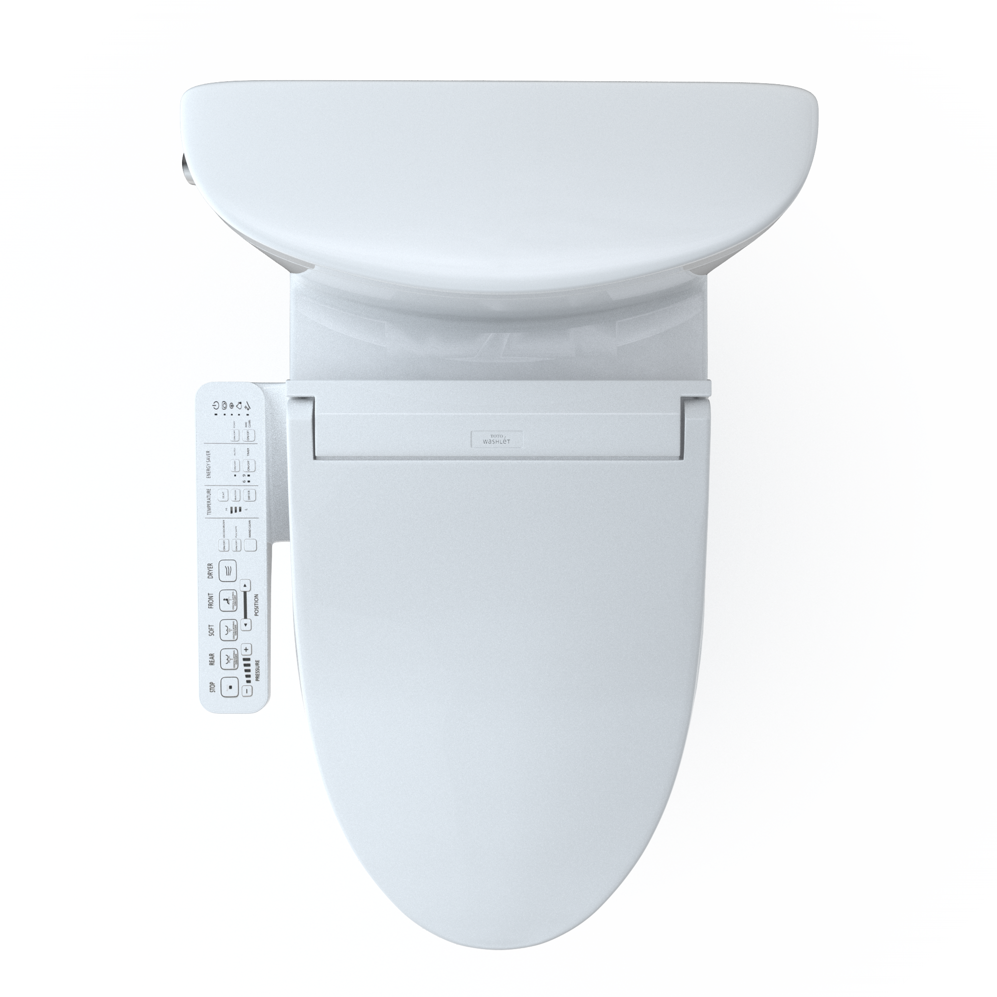 TOTO WASHLET+ Aquia IV Arc Two-Piece Elongated Dual Flush 1.28 and 0.9 GPF Toilet with C2 Bidet Seat, Cotton White, Vitreous China|Plastic, MW4483074CEMFGN#01