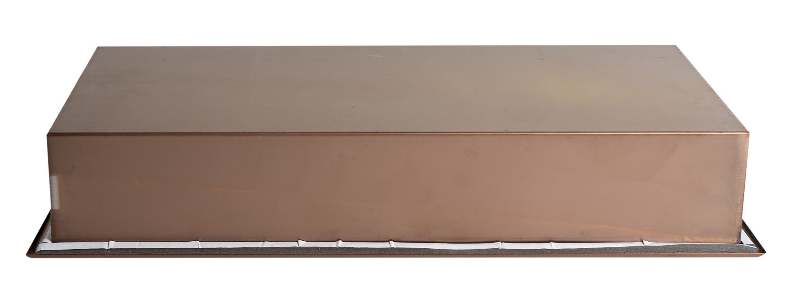 ALFI brand ABNP2412-BC 24" x 12" Brushed Copper PVD Stainless Steel Horizontal Single Shelf Shower Niche, 20 Gauge