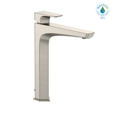 TOTO GE 1.2 GPM Single Handle Vessel Bathroom Sink Faucet with COMFORT GLIDE Technology, Brushed Nickel, Brass, TLG07305U#BN