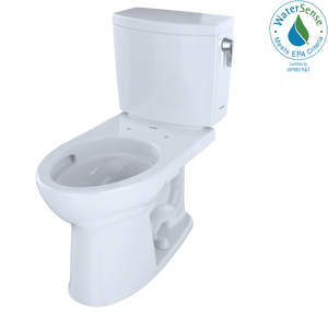 Alternate Image for TOTO Drake II 1G Two-Piece Elongated 1.0 GPF Universal Height Toilet with CEFIONTECT and Right-Hand Trip Lever, Cotton White, Vitreous China, CST454CUFRG#01