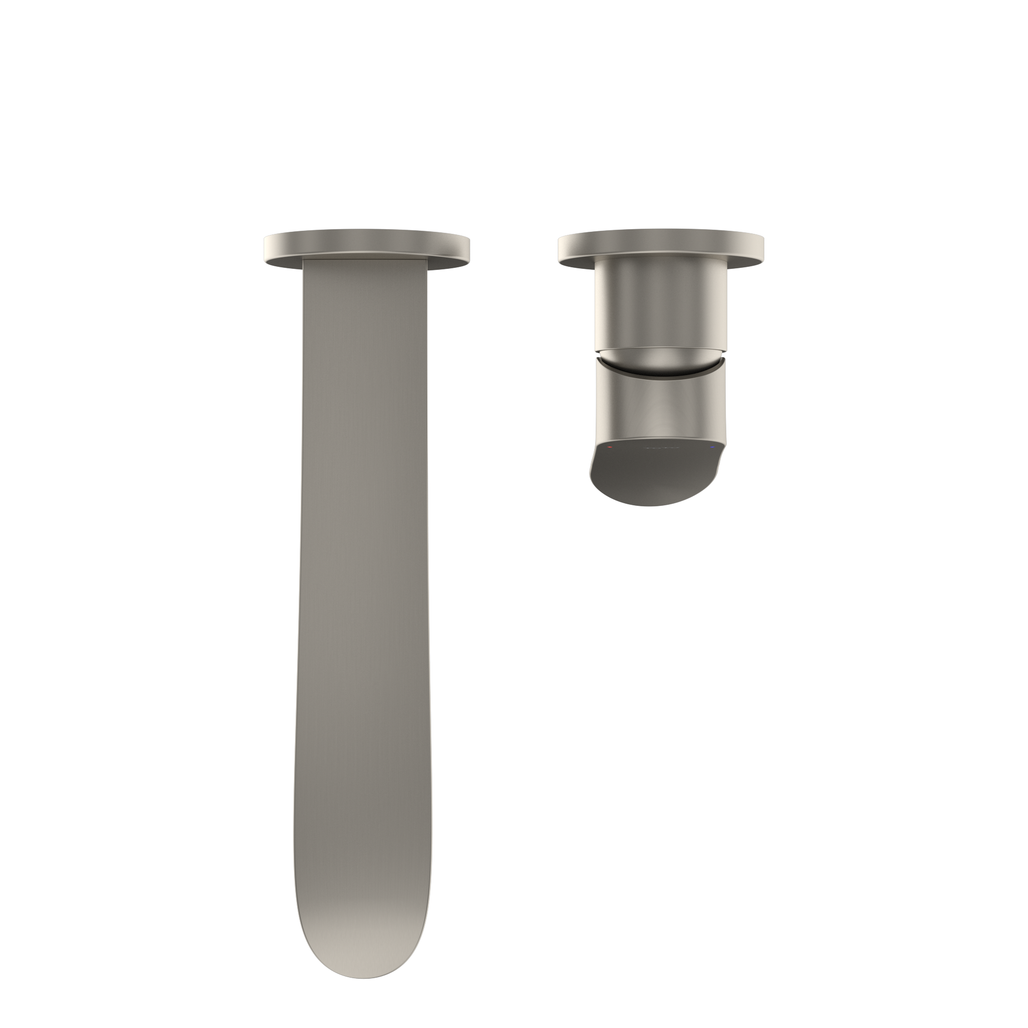 TOTO GO 1.2 GPM Wall-Mount Single-Handle L Bathroom Faucet with COMFORT GLIDE Technology, Brushed Nickel, Brass, TLG01311UA#BN