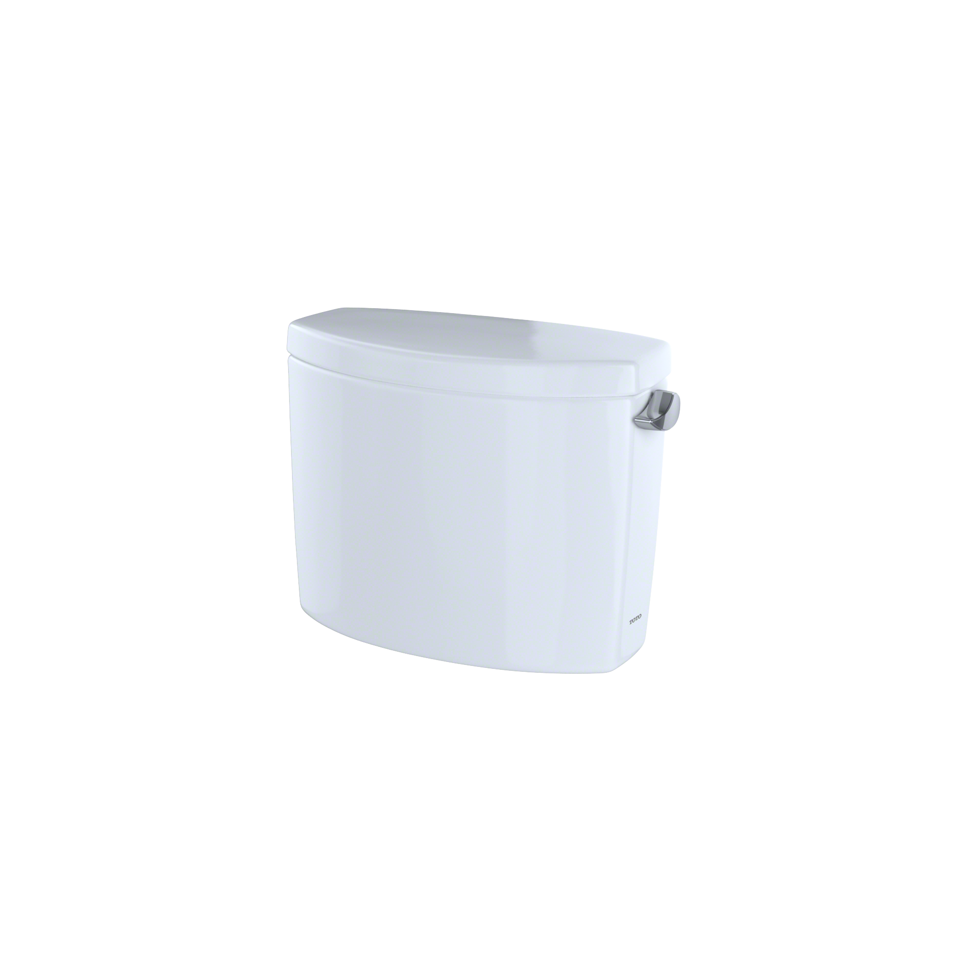 TOTO Drake II and Vespin II, 1.28 GPF Toilet Tank with Right-Hand Trip Lever, Cotton White, Vitreous China, ST454ER#01