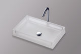 TOTO Luminist Rectangular Vessel Bathroom Sink, Frosted White, Epoxy Resin, LLT151#61