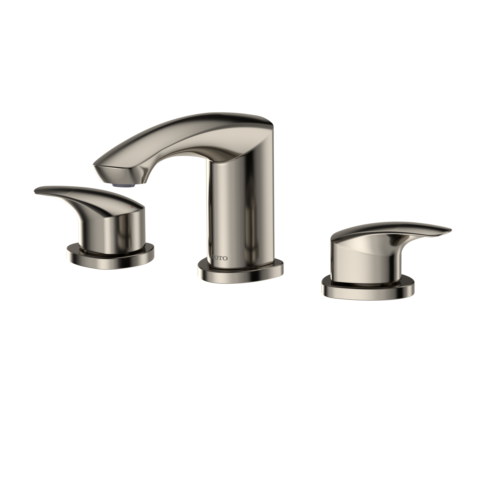 TOTO GM 1.2 GPM Two Handle Widespread Bathroom Sink Faucet, Polished Nickel, Brass, TLG09201U#PN