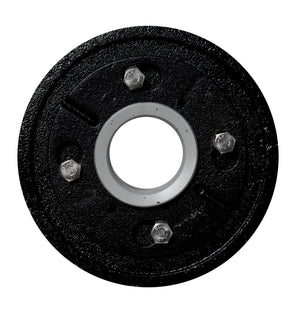 Alternate Image for ALFI brand ABDB55CI Cast Iron Shower Drain Base with Rubber Fitting, Black