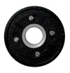 ALFI brand ABDB55CI Cast Iron Shower Drain Base with Rubber Fitting, Black