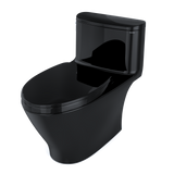 TOTO Nexus One-Piece Elongated 1.28 GPF Universal Height Toilet with SS124 SoftClose Seat, WASHLET+ Ready, Ebony, Vitreous China, MS642124CEF#51