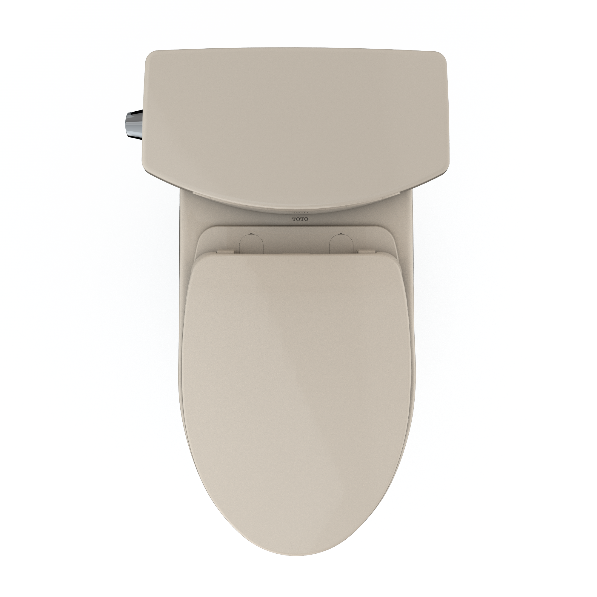TOTO Drake II 1G Two-Piece Elongated 1.0 GPF Universal Height Toilet with CEFIONTECT and SS124 SoftClose Seat, WASHLET+ Ready, Bone, Vitreous China|Plastic, MS454124CUFG#03
