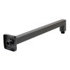 ALFI brand ABSA16S-BM Black Matte 16" Square Wall Shower Arm, Brass