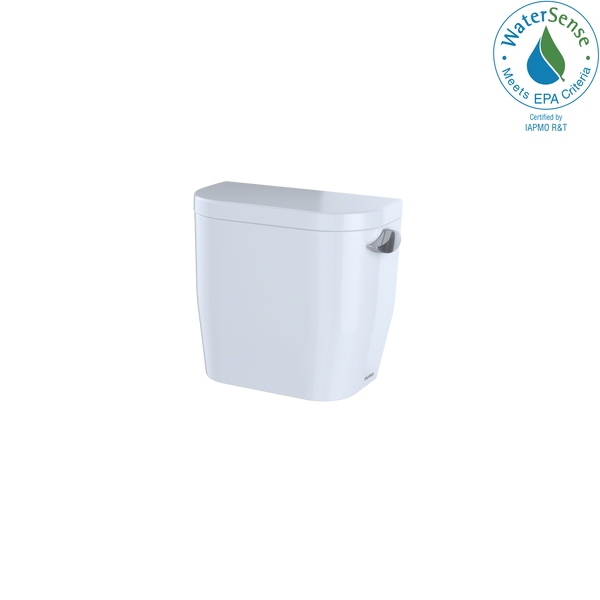 TOTO Entrada E-Max 1.28 GPF Toilet Tank with Right-Hand Trip Lever, Cotton White, Vitreous China, ST243ER#01