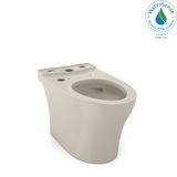 TOTO Aquia IV Elongated Universal Height Skirted Toilet Bowl with CEFIONTECT, WASHLET+ Ready, Bone, Vitreous China, CT446CEFGNT40#03