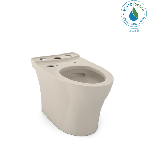 TOTO Aquia IV WASHLET+ Elongated Skirted Toilet Bowl with CEFIONTECT, Bone, Vitreous China, CT446CEGNT40#03