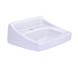 TOTO Commercial Wall-Mount Bathroom Sink for Single Hole Faucets, Cotton White, LT307#01