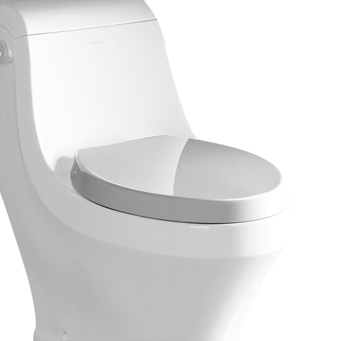 EAGO Plastic, White, R-133SEAT Replacement Soft Closing Toilet Seat for TB133