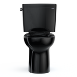 TOTO Drake Two-Piece Round 1.6 GPF Universal Height TORNADO FLUSH Toilet, Ebony, Vitreous China, CST775CSF#51