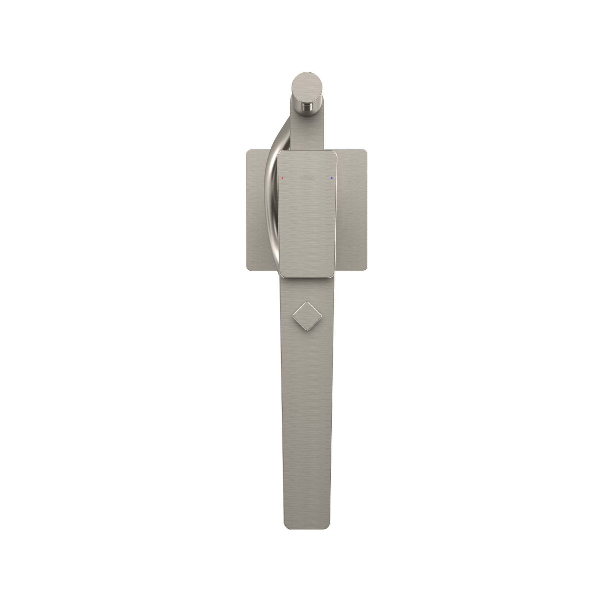 TOTO GE Single-Handle Free Standing Tub Filler with Handshower, Brushed Nickel, Brass, TBG07306U#BN