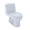 TOTO UltraMax One-Piece Round Bowl 1.6 GPF Toilet, Cotton White, Vitreous China, MS853113S#01